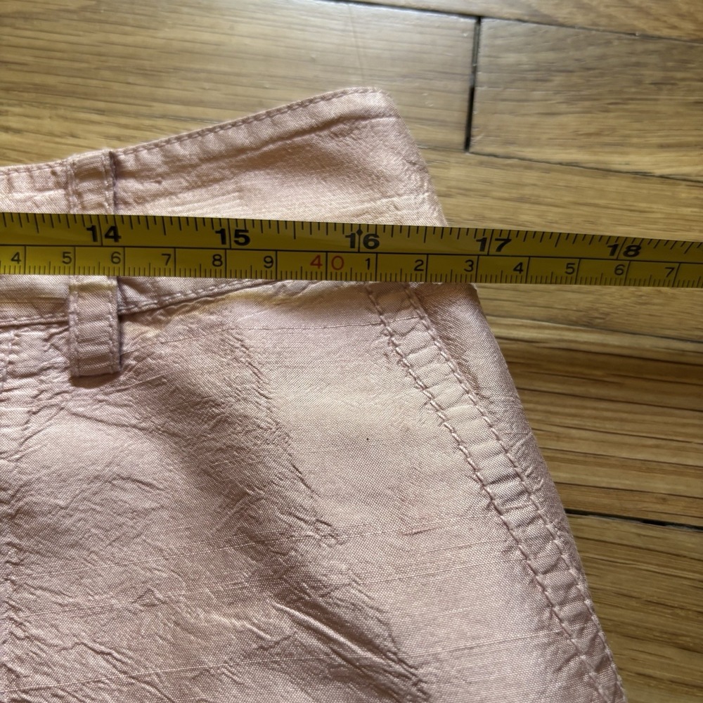 VTG‎ Y2K City DKNY Dusty Rose Mini Skirt Women's 10 Petite 100% Silk Party Twee - Picture 7 of 9
